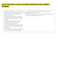 APCSP TEST UNIT 4 ACTUAL UPDATED QUESTIONS AND CORRECT &NewLine;ANSWERS 