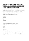 GB 350 CASCIO FINAL OLE MISS&NewLine;TEST 2026 COMPLETE QUESTIONS&NewLine;AND VERIFIED ANSWERS