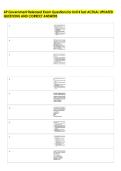 AP Government Released Exam Questions for Unit 4 Test ACTUAL UPDATED &NewLine;QUESTIONS AND CORRECT ANSWERS 