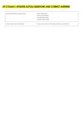 AP 2 EXAM 2  UPDATED ACTUAL QUESTIONS AND CORRECT ANSWERS