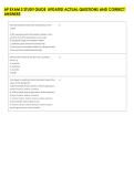 AP EXAM 2 STUDY GUIDE  UPDATED ACTUAL QUESTIONS AND CORRECT &NewLine;ANSWERS 