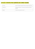 AP EXAM 2  UPDATED ACTUAL QUESTIONS AND CORRECT ANSWERS 