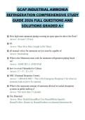 GCAP INDUSTRIAL AMMONIA&NewLine;REFRIGERATION COMPREHENSIVE STUDY&NewLine;GUIDE 2026 FULL QUESTIONS AND&NewLine;SOLUTIONS GRADED A&plus;