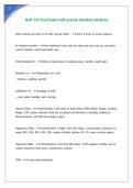 NUR 125 Final Exam with precise detailed solutions