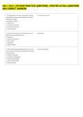 Unit 1 Part I &lpar;AP EXAM PRACTICE QUESTIONS&rpar;  UPDATED ACTUAL QUESTIONS &NewLine;AND CORRECT ANSWERS 