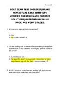 BCAT EXAM TEST 2026&sol;2027 &vert;&vert; BRAND NEW ACTUAL EXAM WITH 100&percnt; VERIFIED QUESTIONS AND CORRECT SOLUTIONS &vert;&vert; GUARANTEED VALUE PACK &vert;&vert; ACE YOUR GRADES