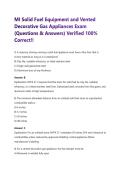 MI Solid Fuel Equipment and Vented&NewLine;Decorative Gas Appliances Exam&NewLine;&lpar;Questions & Answers&rpar; Verified 100&percnt;&NewLine;Correct&excl;&excl;
