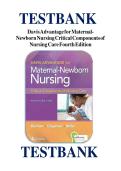 test bank for Davis Advantage Maternal-Newborn Nursing&colon; Critical Components of Nursing Care&comma; 4th Edition by Durham&comma; Chapman & Miller all 19 chapters complete