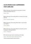 GCOR UPDATED EXAM COMPREHENSIVE&NewLine;STUDY GUIDE 2026