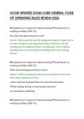 GCOR UPDATED EXAM CORE GENERAL CODE&NewLine;OF OPERATING RULES REVIEW 2026