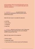 ACAS EXAM BEST PRACTICE KNOWLEDGE &lpar;BPG&rpar; &lpar;ACTUAL 2026&sol;2027&rpar; EXAM 1&comma; 2&comma; 3&comma; 4&comma; 5 & 6 QUESTIONS AND 100&percnt; VERIFIED ANSWERS