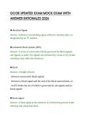 GCOR UPDATED EXAM MOCK EXAM WITH&NewLine;ANSWER RATIONALES 2026