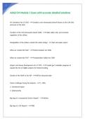 AAAE CM Module 1 Exam with accurate detailed solutions