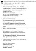 Florida General Lines Agent Exam 2026 Questions with Correct Answers Pass the Exam&comma; 100&percnt; Verified &lpar;2026 &sol; 2027&rpar; Graded A&plus;