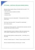 CM Training &ndash; AAAE Exam with precise detailed solutions