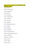 NHM 195 FINAL EXAM ACTUAL QUESTIONS AND&NewLine;ANSWERS FIRM A&plus;