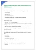 AAAE Certified Member Study Guide questions with accurate detailed answers