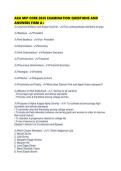AKA MIP CORE 2026 EXAMINATION QUESTIONS AND ANSWERS FIRM A&period;pd