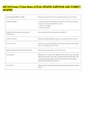 ANT 2410 Exam 3 Class Notes ACTUAL UPDATED QUESTIONS AND CORRECT &NewLine;ANSWERS 