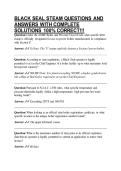 BLACK SEAL STEAM QUESTIONS AND ANSWERS WITH COMPLETE SOLUTIONS 100&percnt; CORRECT&excl;&excl;&excl;