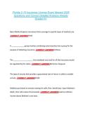 Florida 2-15 Insurance License Exam Newest 2026 &NewLine;Questions and Correct Detailed Answers Already &NewLine;Graded A&plus; 