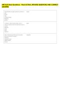 ANT 3610 Quiz Questions - Final ACTUAL UPDATED QUESTIONS AND CORRECT &NewLine;ANSWERS 