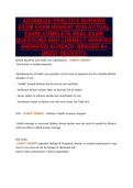 ADVANCED PRACTICE NURSING&NewLine;EXAM EXAM NEWEST 2026 ACTUAL&NewLine;EXAM&vert; COMPLETE REAL EXAM&NewLine;QUESTIONS AND CORRECT VERIFIED&NewLine;ANSWERS&sol; ALREADY GRADED A&plus;&NewLine;&lpar;MOST RECENT&excl;&excl;&rpar;