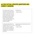 ant 3610 ACTUAL UPDATED QUESTIONS AND &NewLine;CORRECT ANSWERS 