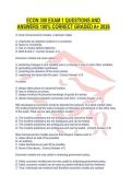 ECON 300 EXAM 1 QUESTIONS AND ANSWERS 100&percnt; CORRECT GRADED A&plus; 2026