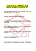 ECON 300 EXAM 3 QUESTIONS WITH CORRECT ANSWERS GRADED A&plus; 2026