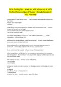 DVDL Driving Test - Study Set with all Correct & 100&percnt; Verified Answers &vert;Latest Version &vert;Already Graded A&plus; &lpar;Just Released&rpar;