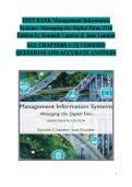 Management Information Systems &lpar;MIS&rpar; Test Bank &vert; Managing the Digital Firm&comma; 17th Edition &colon; Questions&comma; Answers & Exam Practice for Information Systems and Digital Business Success