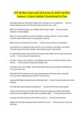 LTO Written Exam with all Correct & 100&percnt; Verified Answers &vert;Latest Update &vert;Guaranteed to Pass