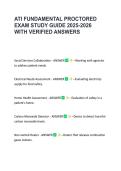 ATI FUNDAMENTAL PROCTORED &NewLine;EXAM STUDY GUIDE 2025-2026 &NewLine;WITH VERIFIED ANSWERS 