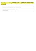 Administration Training  UPDATED ACTUAL QUESTIONS AND CORRECT &NewLine;ANSWERS 