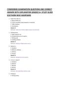 CYBERCRIME EXAMINATION QUESTIONS AND CORRECT &NewLine;ANSWER WITH EXPLANATION GRADED A&plus; STUDY GUIDE