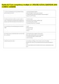 Florida ALF Core competency multiple ch  UPDATED ACTUAL QUESTIONS AND &NewLine;CORRECT ANSWERS