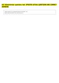 ALF ADministrator questions test  UPDATED ACTUAL QUESTIONS AND CORRECT &NewLine;ANSWERS 