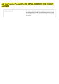 ALF Core Training Florida  UPDATED ACTUAL QUESTIONS AND CORRECT &NewLine;ANSWERS 
