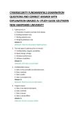 CYBERSECURITY FUNDAMENTALS EXAMINATION &NewLine;QUESTIONS AND CORRECT ANSWER WITH &NewLine;EXPLANATION GRADED A&plus; STUDY GUIDE 