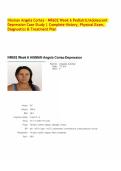 iHuman Angela Cortez - NR602 Week 6 Pediatric&sol;Adolescent Depression Case Study &vert; Complete History&comma; Physical Exam&comma; Diagnostics & Treatment Plan