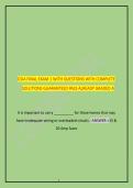 CSIA FINAL EXAM 1 WITH QUESTIONS WITH COMPLETE &NewLine;SOLUTIONS GUARANTEED PASS ALREADY GRADED A 