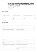 VA DEQ SWM Inspector Exam comprehensive questions and verified answers ACTUAL EXAM 2026 TEST&excl;&excl; Graded A&plus; &vert;&vert;2026 EXAM UPDATE