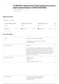 VA DEQ ESC Inspector Exam EXAM Questions & Answers &vert; Latest Already Graded A&plus; UPDATE 2025&vert;2026