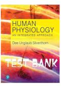 Test Bank &ndash; Human Physiology&colon; An Integrated Approach&comma; 8th Edition by Silverthorn&comma; Chapters 1&ndash;26