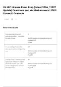 VA HIC License Exam Prep &lpar;Latest 2026 &sol; 2027 Update&rpar; Questions and Verified Answers &vert; 100&percnt; Correct &vert; Grade A&plus;