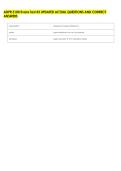 ADPR 3100 Evans Test &num;3 UPDATED ACTUAL QUESTIONS AND CORRECT &NewLine;ANSWERS 