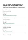 DATA VISUALIZATION EXAMINATION QUESTION AND &NewLine;CORRECT ANSWER WITH EXPLANATION GRADED A&plus; &NewLine;STUDY GUIDE