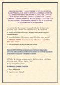 CALIFORNIA COURT CLERK CERTIFICATION EXAM ACTUAL 2026&sol;2027 TESTBANK & PREP QUESTIONS COMPLETE ACCURATE EXAM REAL QUESTIONS WITH WELL ELABORATED ANSWERS WITH RATIONALES &lpar;100&percnt; CORRECT VERIFIED SOLUTIONS&rpar; CURRENTLY UPDATED VERSION 2026 EDITION &vert;GUARANTEED PA