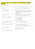 accounting-miller-exam 2  UPDATED ACTUAL QUESTIONS AND CORRECT &NewLine;ANSWERS
